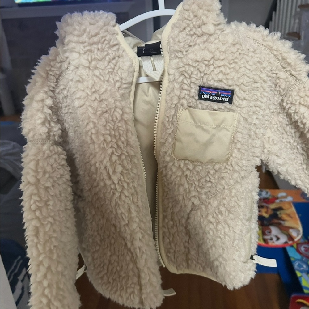 Patagonia Kids Beige Fleece Jacket